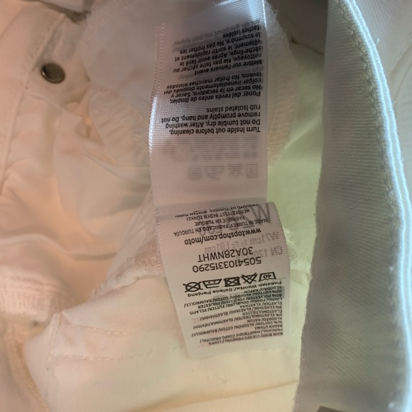 Topshop tall jamie jeans in white w28 l36new NWT high waist ankle grazer - Picture 10 of 10